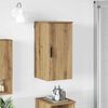 vidaXL Bathroom Cabinet with Door Artisan Oak 11.81 x 12.40 x 24.02 in