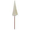 vidaXL Garden Parasol Sand Polyester, Steel Large UV-resistant materials