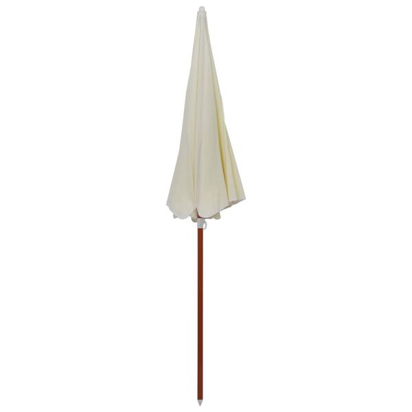 vidaXL Garden Parasol Sand Polyester, Steel Large UV-resistant materials