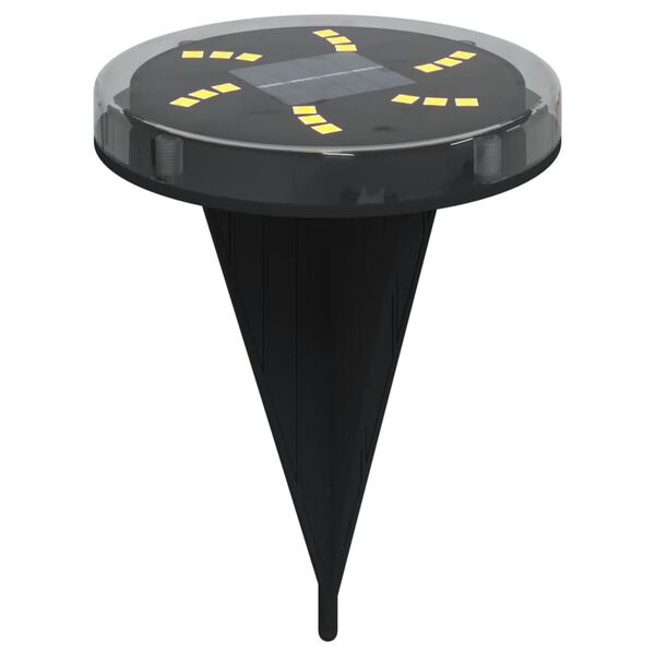 vidaXL Solar Ground Light Set of 4 Black ABS plastic, PC plastic Small