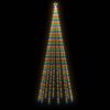 vidaXL Christmas Tree With Spike Colorful Powder-coated steel, copper, PVC