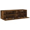 vidaXL TV Wall Cabinet Smoked oak Engineered wood Medium TV Wall Cabinet