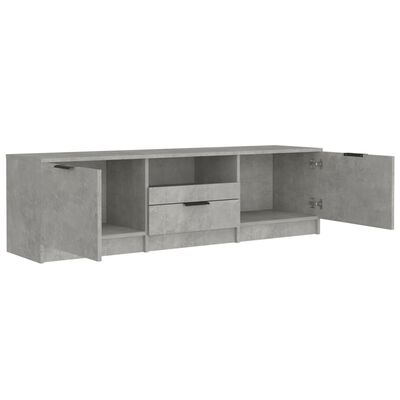 vidaXL TV Cabinet Concrete Gray 55.1"x13.8"x15.7" Engineered Wood