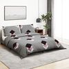 vidaXL Duvet Cover Set Grey 100% Cotton Standard Duvet Cover Set