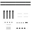 vidaXL Sliding Cabinet Door Kit 59.8 " Carbon Steel