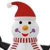 vidaXL Inflatable Snowman White, red, and black