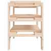 vidaXL Wine Rack 24.2x11.8x16.5" Solid Wood Pine