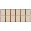vidaXL 6-Panel Room Divider Taupe 165.4"x70.9"