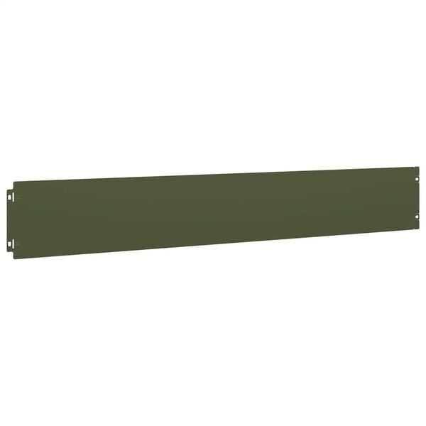 vidaXL Lawn Edgings 10 pcs Olive Green 5.9x40.6" Cold-rolled Steel