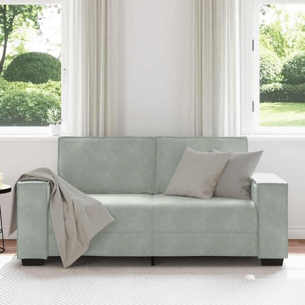 vidaXL 2-seater Sofa Light Grey