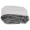 vidaXL Tarpaulin Grey Ø 9.8 ' 7.11 oz/ft²