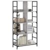 vidaXL Bookshelf Grey Sonoma Engineered Wood Large Bookshelf