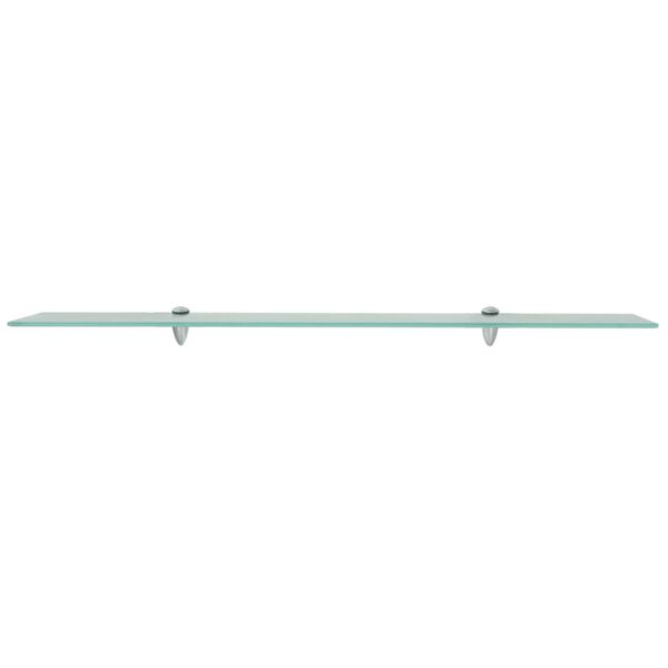 vidaXL Floating Shelf Clear Tempered Safety Glass 39.4x7.9 in