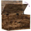 vidaXL Storage Box Smoked Oak Engineered Wood Medium Storage Box