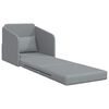vidaXL Sofa Bed Light Grey 25.59 x 31.50 x 32.68 in Fabric