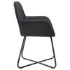 vidaXL Dining Chair Set of 4 Black