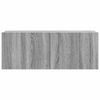 vidaXL TV Cabinet Set Set of 4 Grey Sonoma Engineered wood