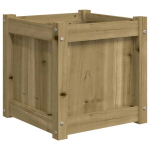 vidaXL Garden Planter Natural wood look Treated solid pine wood