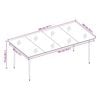 vidaXL Garden Dining Set Grey and Black
