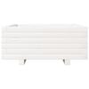 vidaXL Garden Planter White Solid Pine Wood 24 in Decorative Inlays
