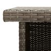 vidaXL Garden Bar Set Grey PE rattan, powder-coated steel Medium