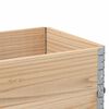 vidaXL Garden Planter Natural Wood Solid Pine Wood Medium Foldable