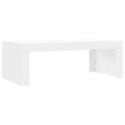 vidaXL Coffee Table White 40.2"x19.7"x14.2" Engineered Wood