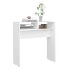 vidaXL Console Table White Engineered Wood Compact Storage