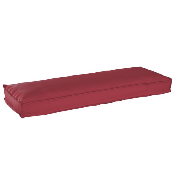 vidaXL Pallet Cushion for Bench Wine Red 120 x 40 x 8 cm Oxford Fabric