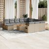 vidaXL Garden Sofa Set Mix Beige