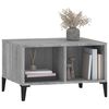 vidaXL Coffee Table Gray Sonoma Engineered wood, metal 23.6x19.7x14.4 in
