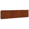 vidaXL Lawn Edgings 20 pcs 9.8x40.6" Flexible Weathering Steel