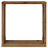 vidaXL Wall Cube Shelf Set of 2 Old wood Engineered wood Medium