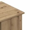 vidaXL Desk Artisan Oak Engineered Wood 39.4 x 21.7 x 29.5 in Shelving