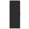 vidaXL Wall Mounted Cabinet Set of 2 Black