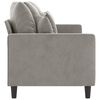 vidaXL 3-Seater Sofa Light Gray 70.9" Velvet