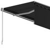 vidaXL Manual Retractable Awning with Blind 16.4'x9.8' Anthracite