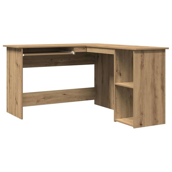vidaXL Corner Desk Artisan Oak Engineered wood Medium Corner Desk