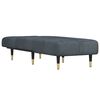 vidaXL Chaise Lounge Dark Grey Velvet 21.7 in x 55.1 in x 27.6 in