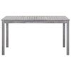 vidaXL Outdoor Dining Set Grey Solid Acacia Wood Medium Durable