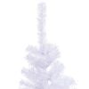 vidaXL Artificial Christmas Trees White PVC 4 ft Collapsible