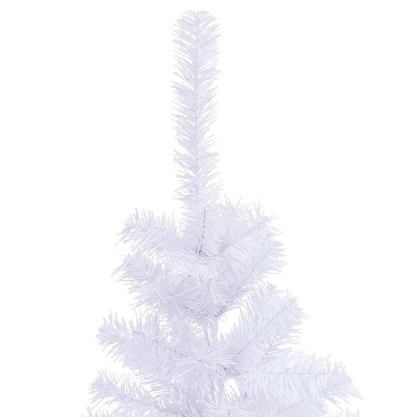 vidaXL Artificial Christmas Trees White PVC 4 ft Collapsible