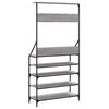 vidaXL Clothes Rack Grey Sonoma Engineered wood, Metal Medium