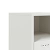 vidaXL Bedside Cabinet White Cold-rolled steel Bedside Cabinet