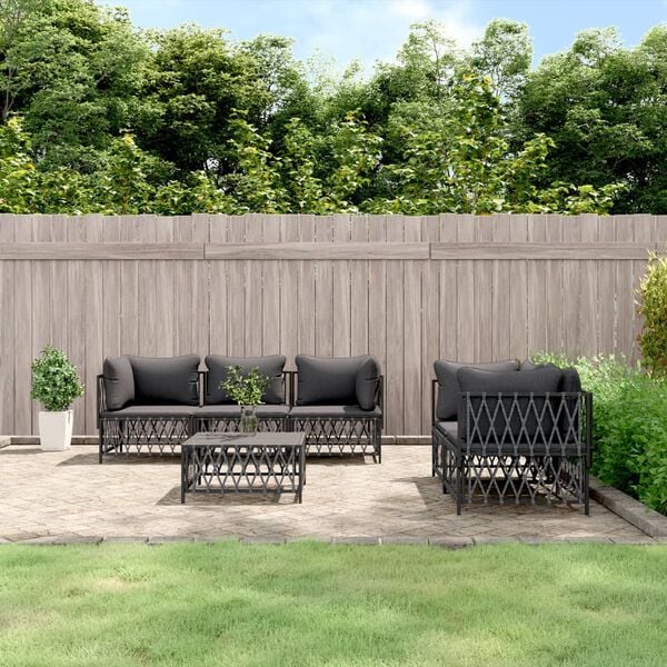 vidaXL Garden Lounge Set Anthracite