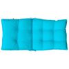 vidaXL Lowback Chair Cushion Set of 2 Turquoise