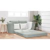 vidaXL Sofa Bed Light Grey 58.27 x 27.95 x 32.68 in Velvet