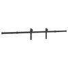 vidaXL Sliding Door Hardware Kit 78.7 " Steel Black