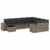 vidaXL Garden Sofa Set Grey
