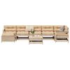 vidaXL Garden Sofa Set Natural wood Solid pine wood, Plywood 8 Piece Set